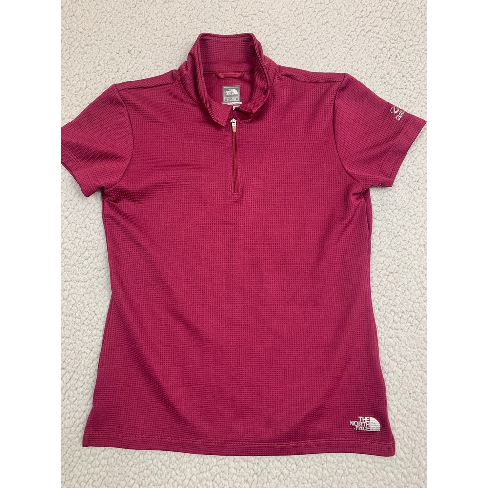 The North Face Short Sleeve Top Womens M Pink AG9J Flight Series Quarter Zip